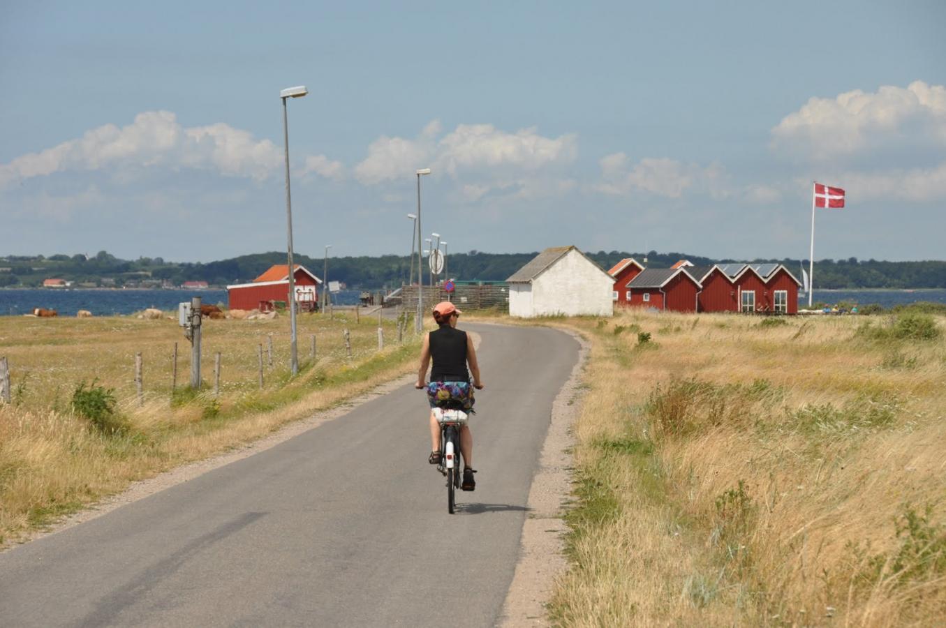 cyclist on the highway