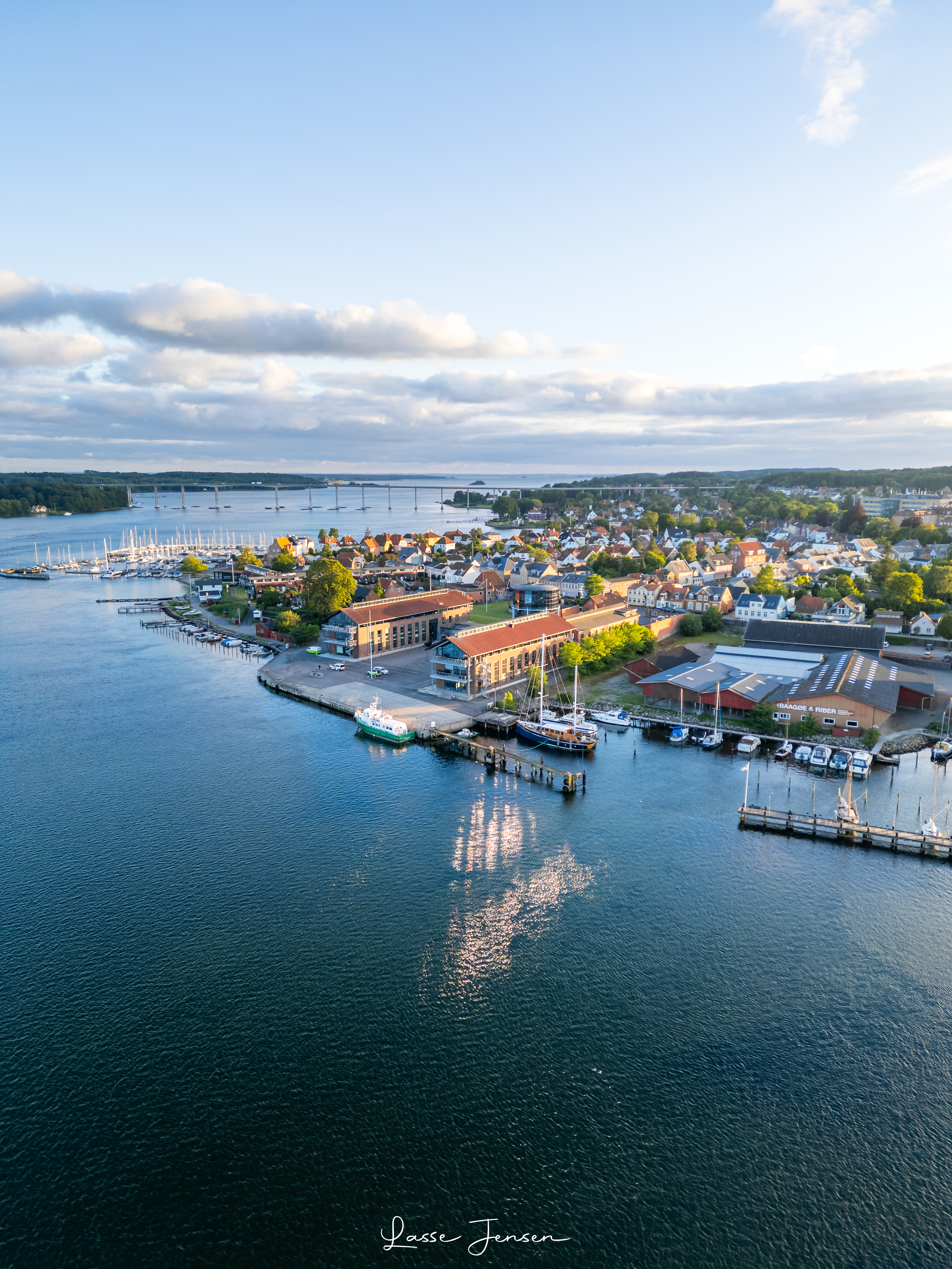 Svendborg havn drone