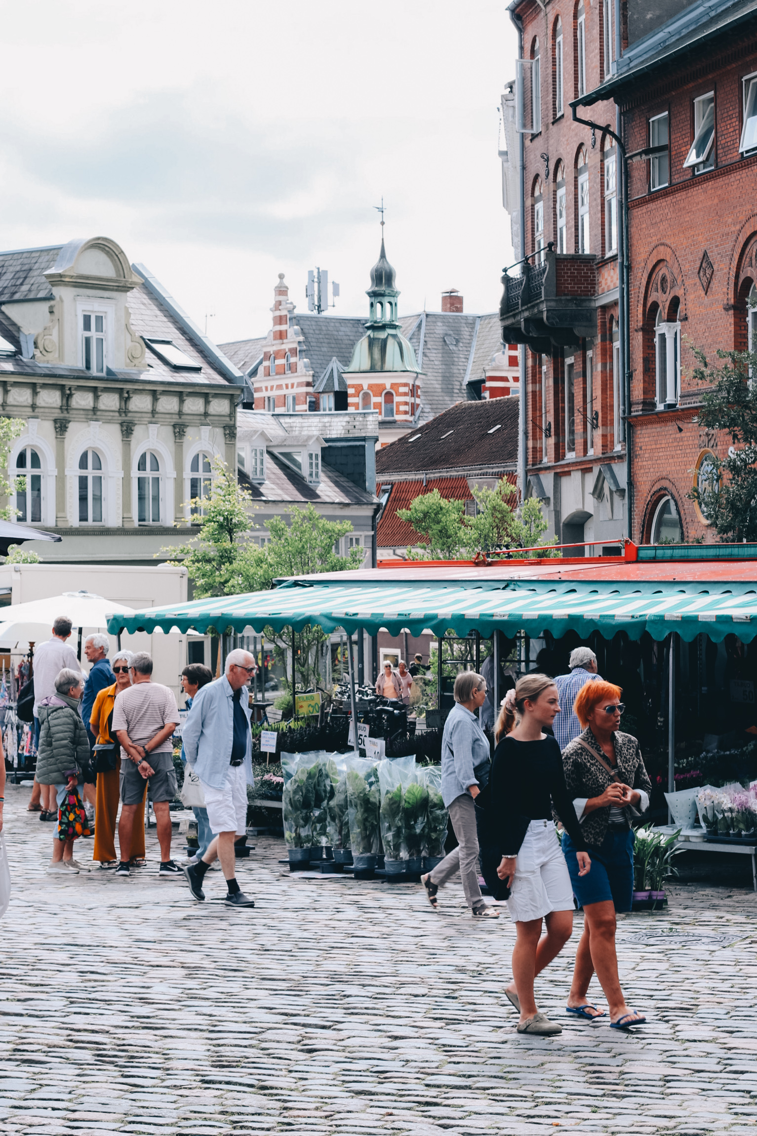 Torvemarked på Svendborg Torv