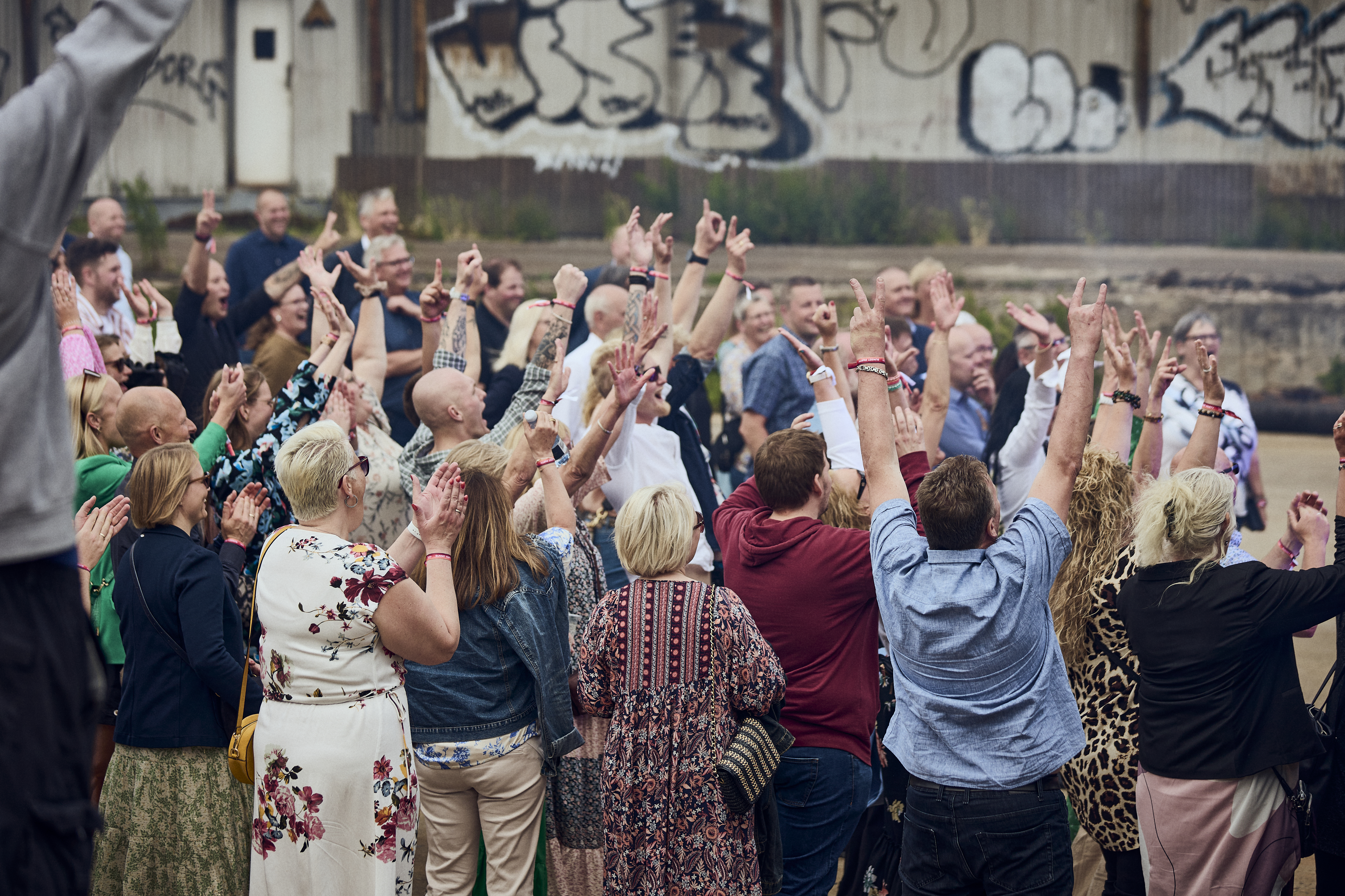 Arrangement i Rundebuehallen, Frederiksø i Svendborg