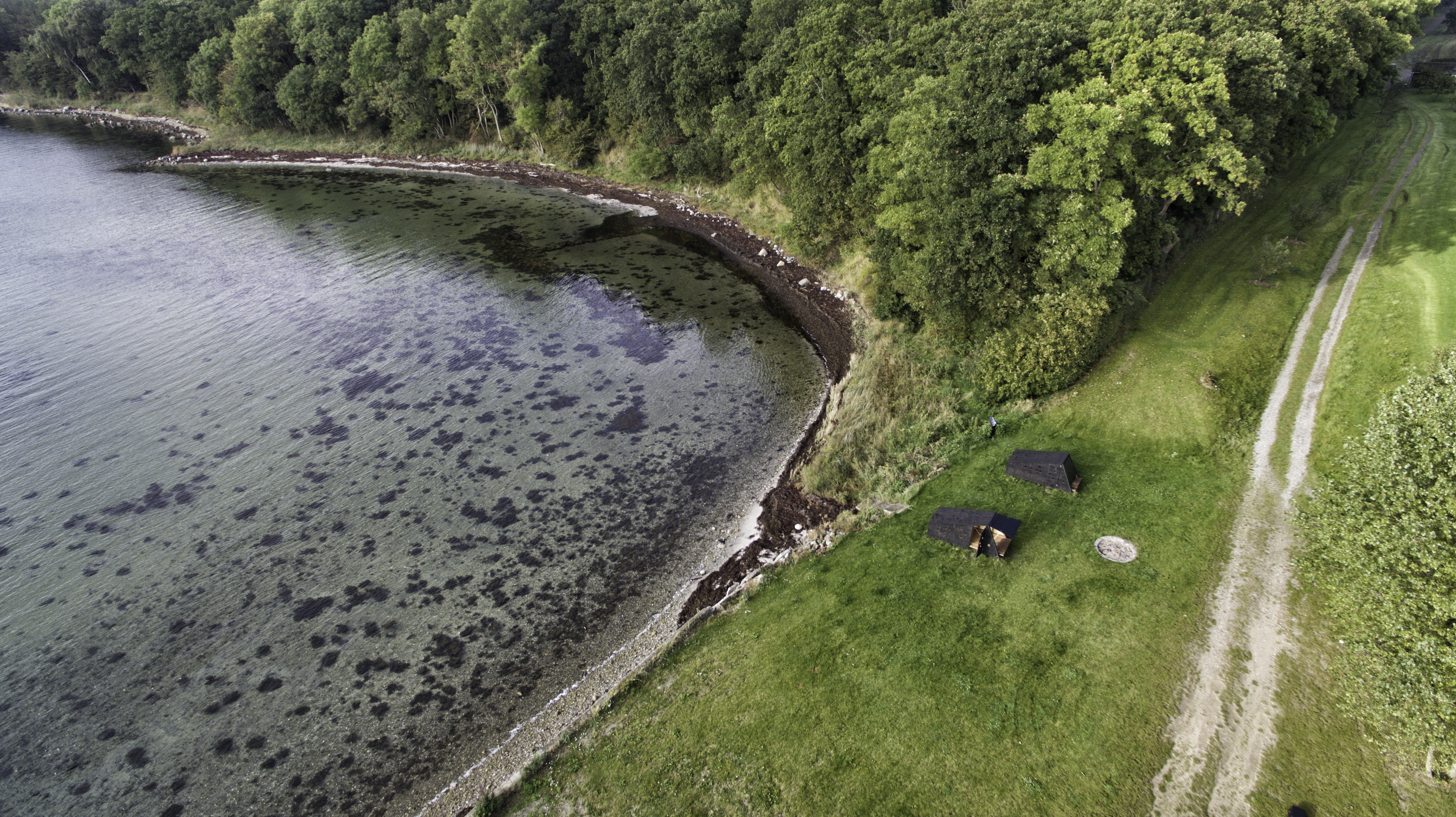 Overnat i shelters ved Svendborg