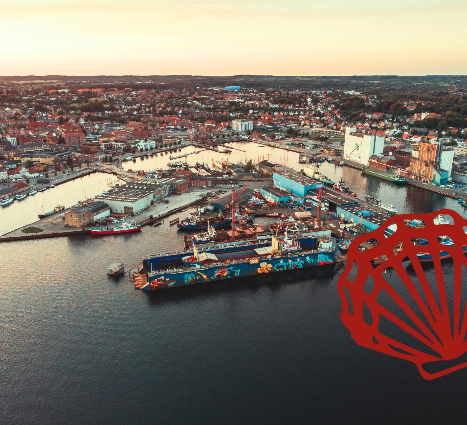 Frederiksø Svendborg, drone