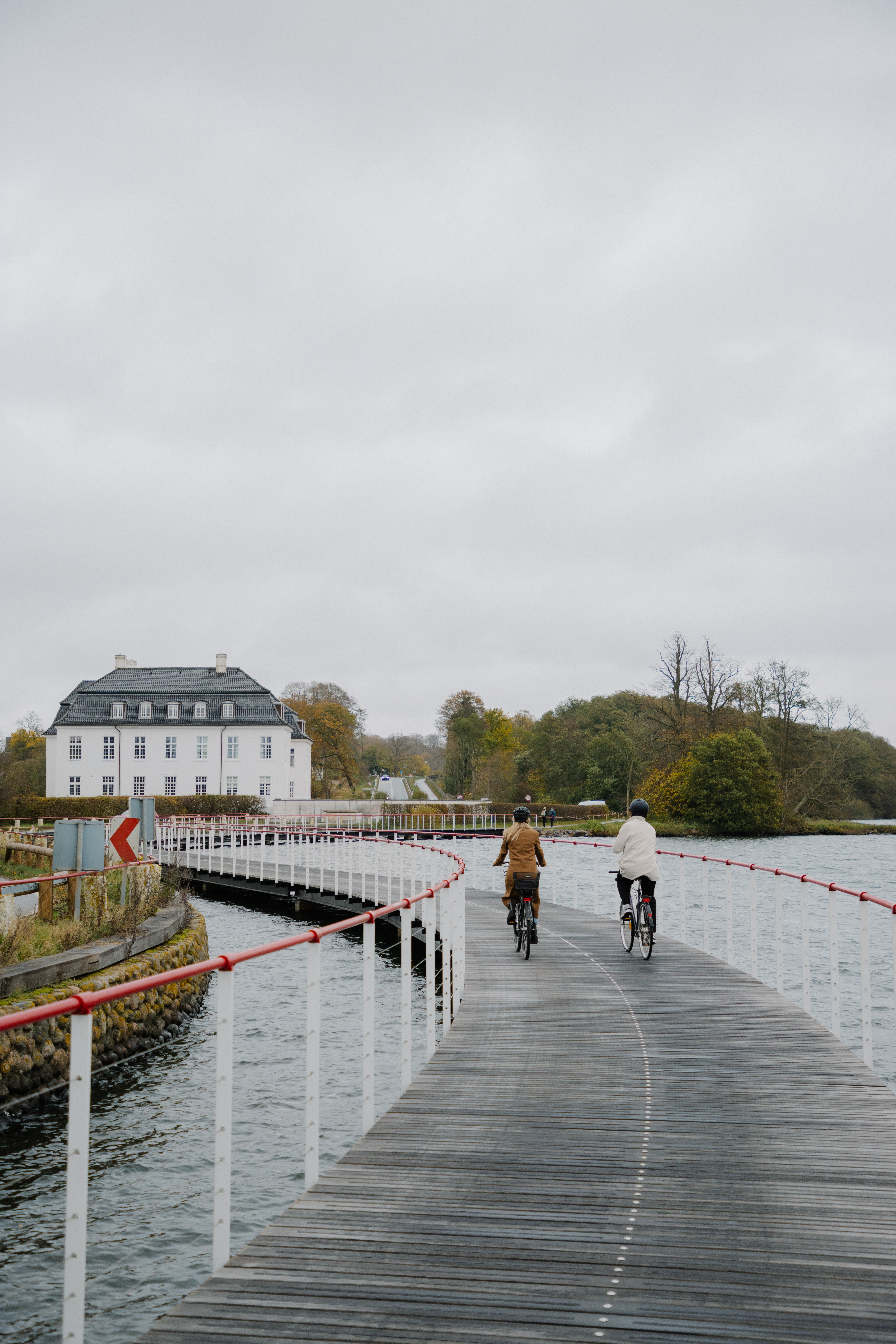 Cykler ved Danmarks smukkeste cykelsti ved Hvidkilde Gods, Svendborg