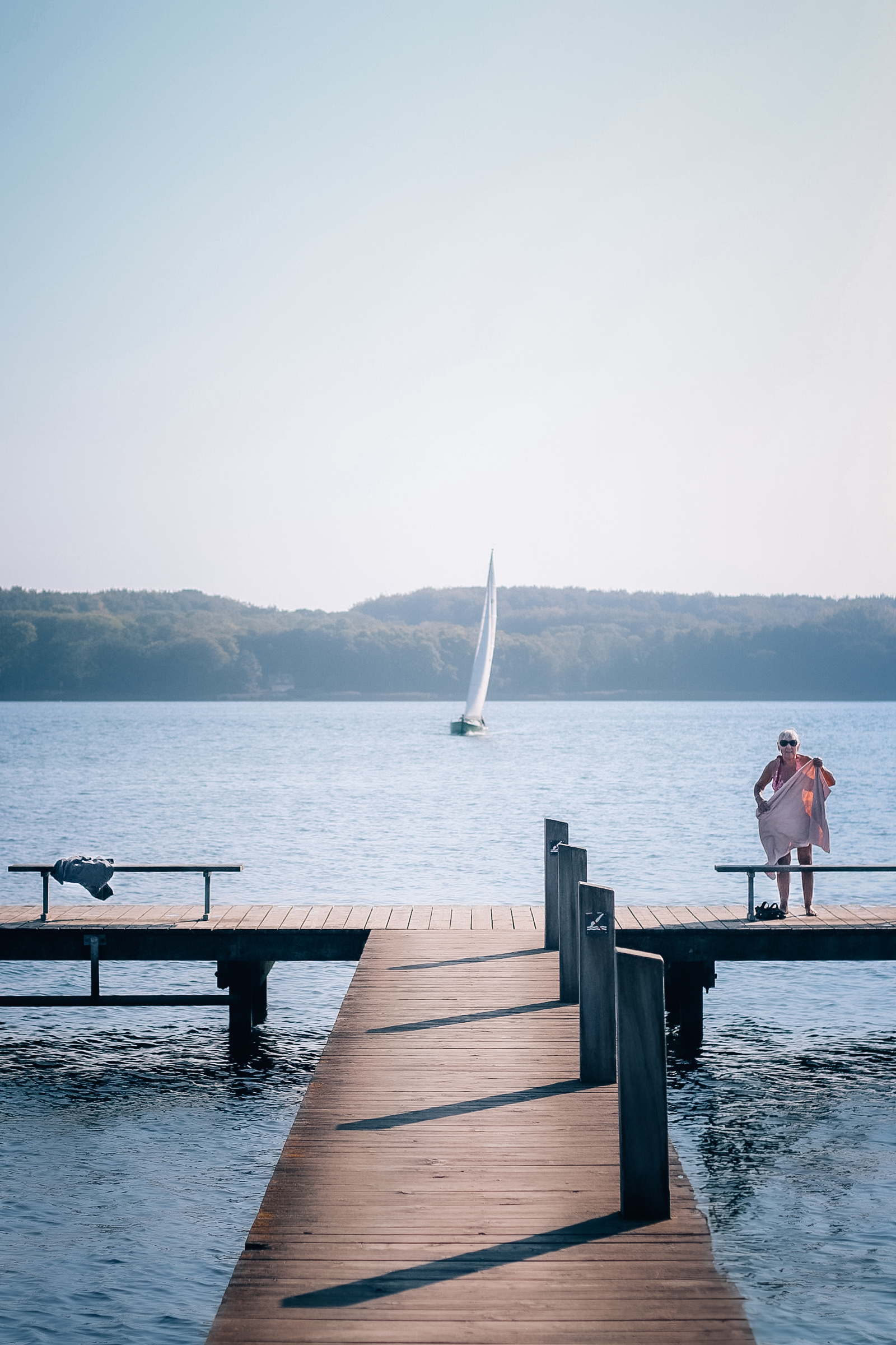 Sommer ved sundet, Svendborg, Rantzausminde