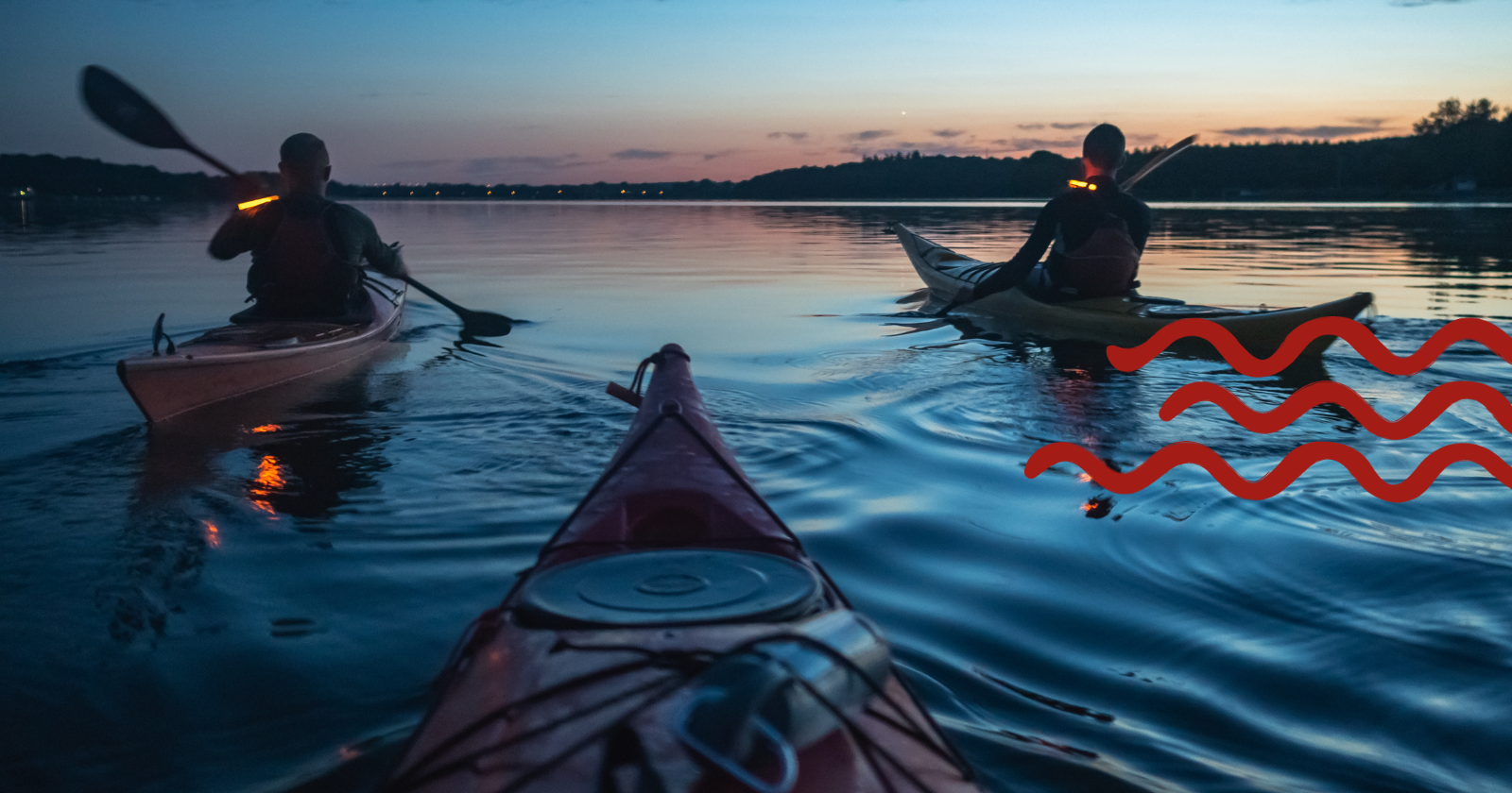 Kajak på Svendborgsund ved solnedgang, Svendborg