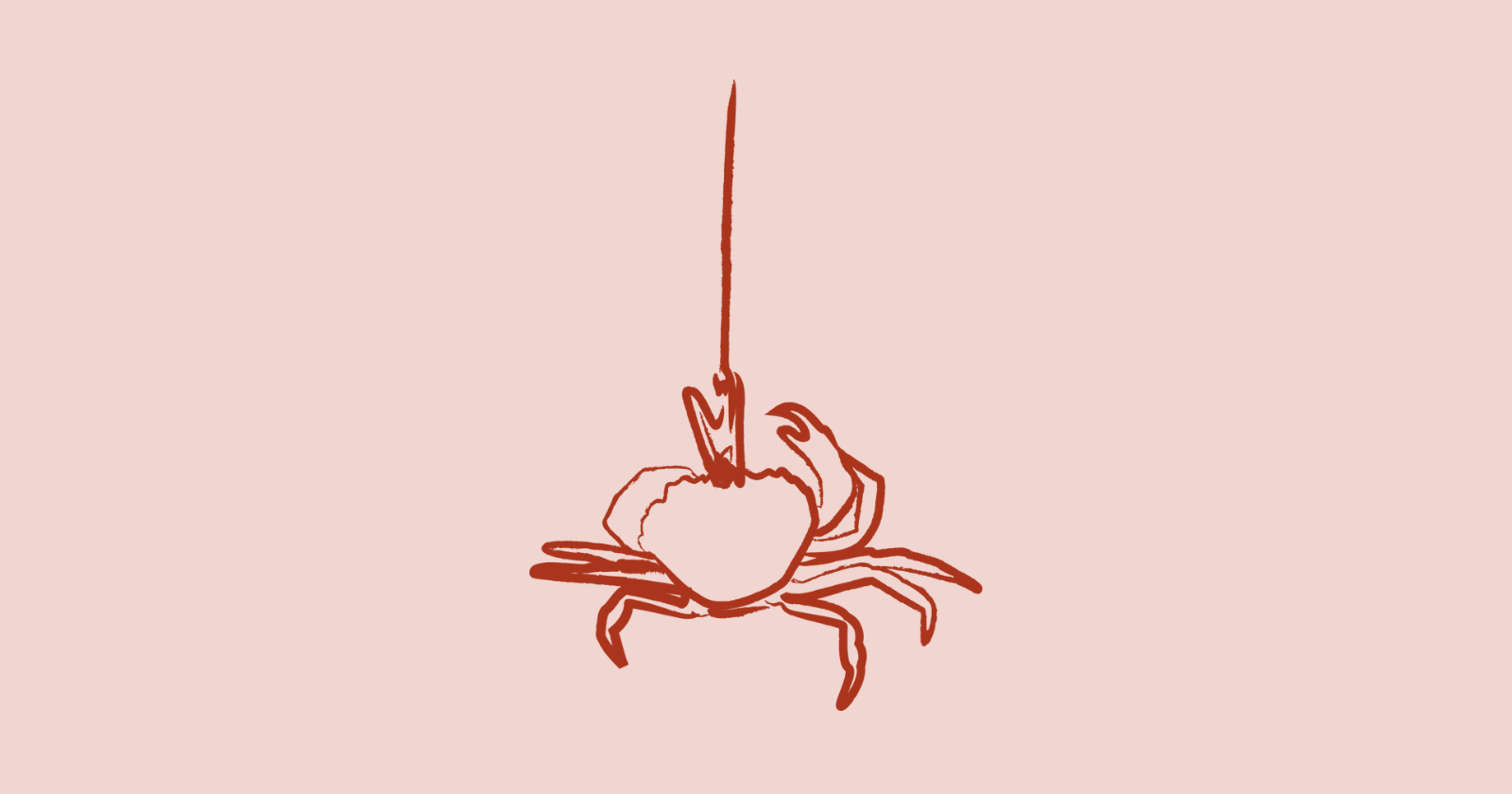 Fang krabber ved badebro, Sommer ved Sundet