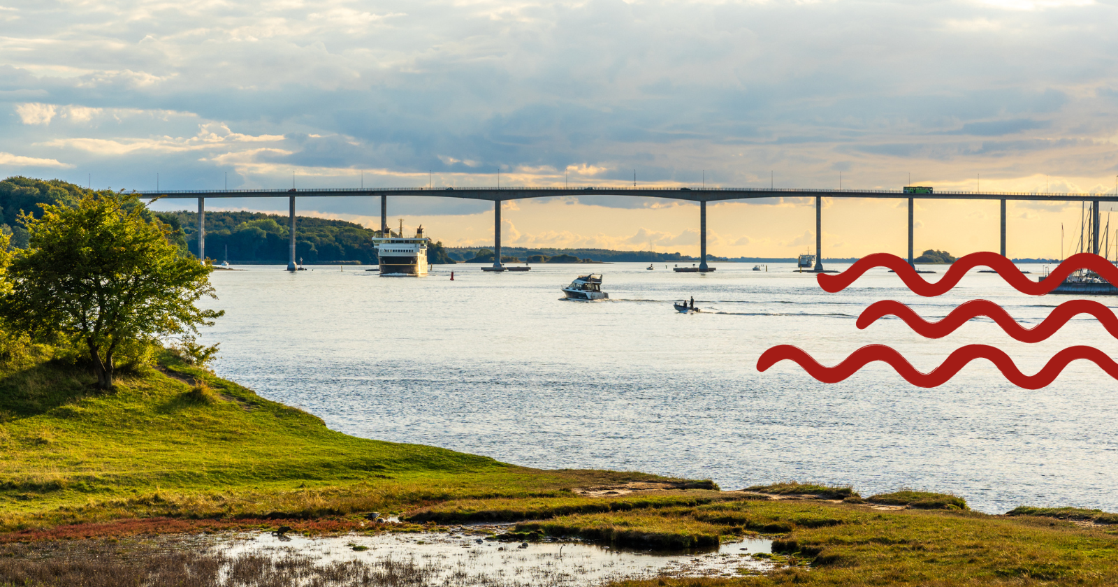 Svendborgsundbroen, Sommer ved Sundet