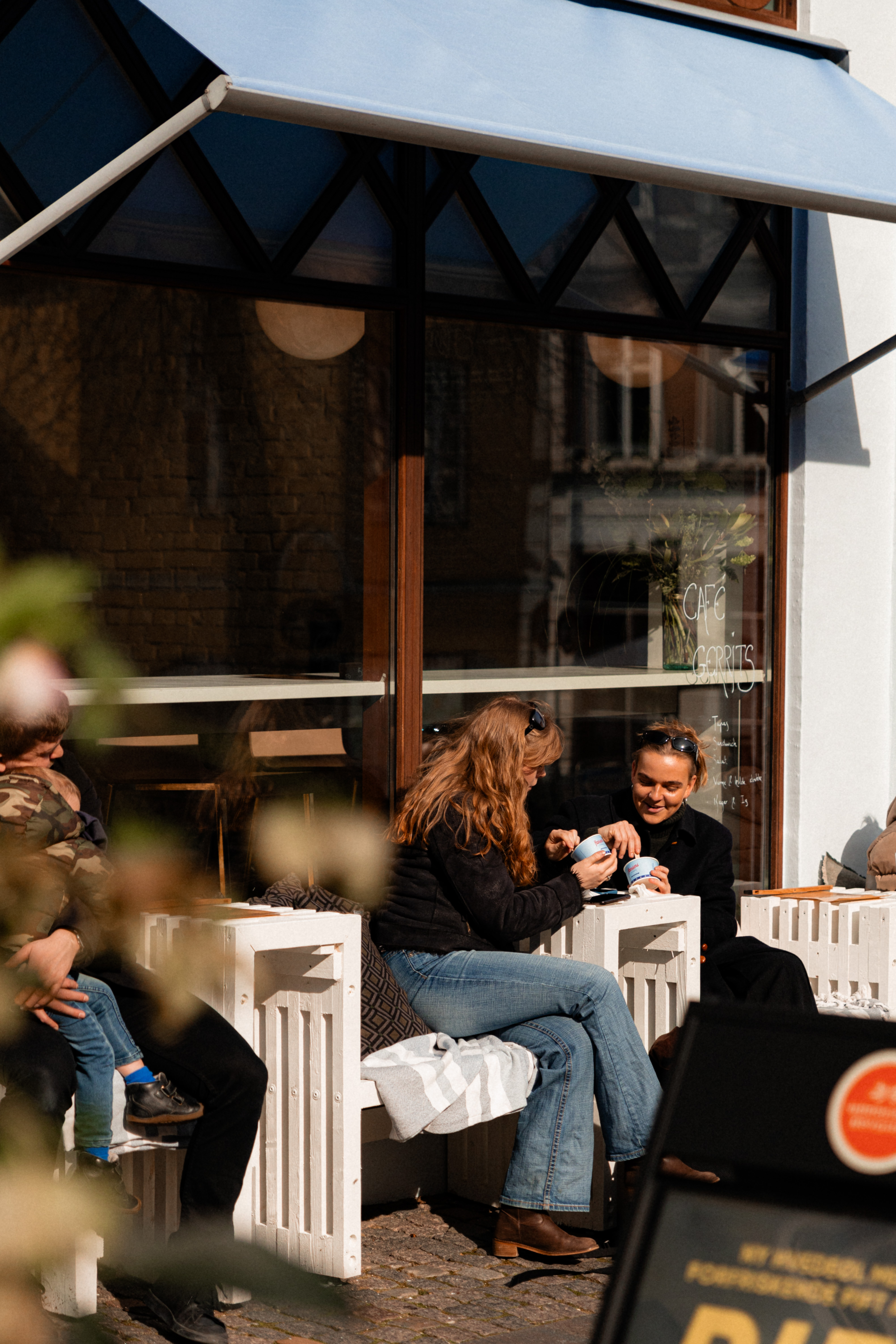 Cafe i Svendborg, forårsstemning