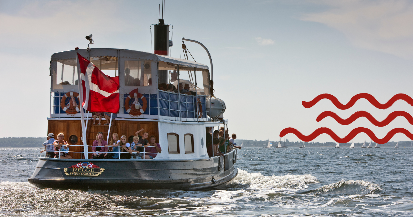 veteranskibet MS Helge, Svendborg, Sommer ved Sundet