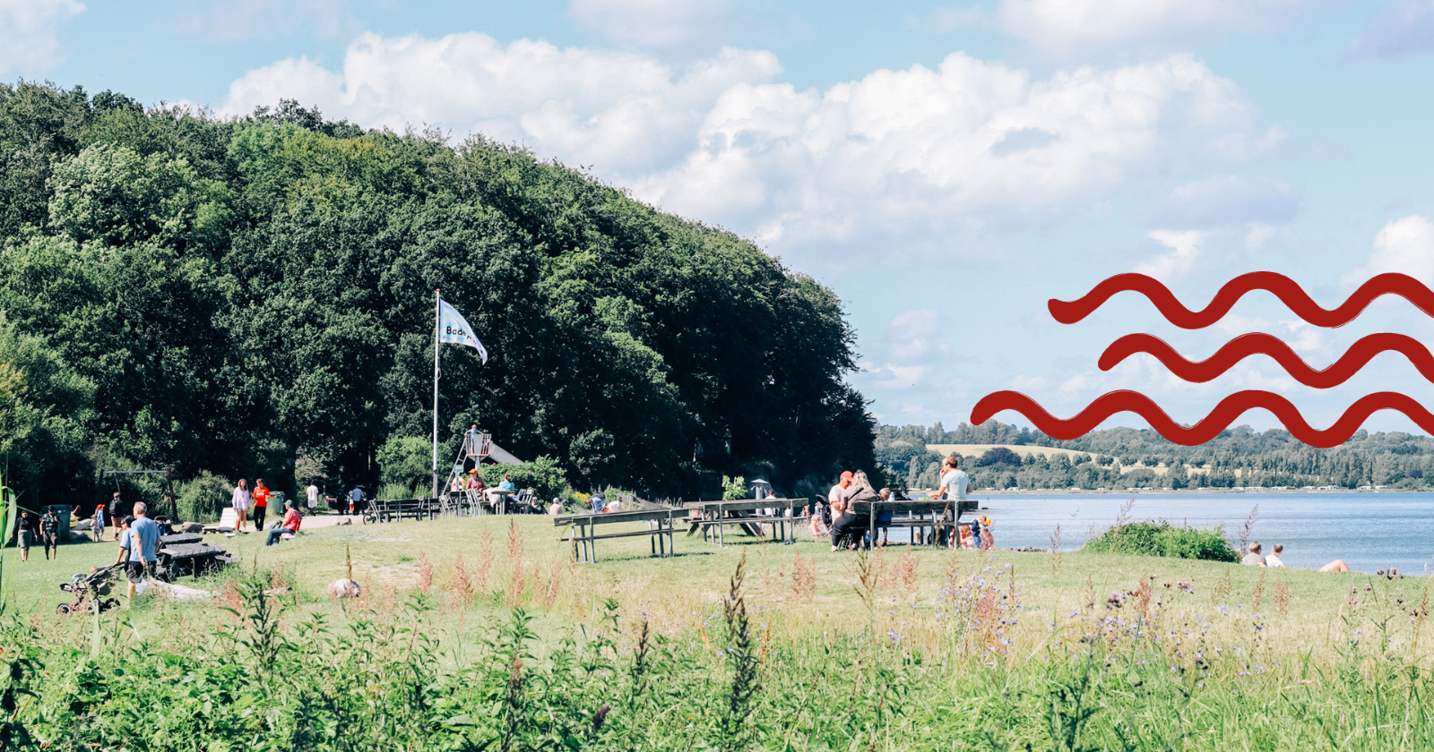 Smørmosen, Thurø Strand Camping, Sommer ved Sundet