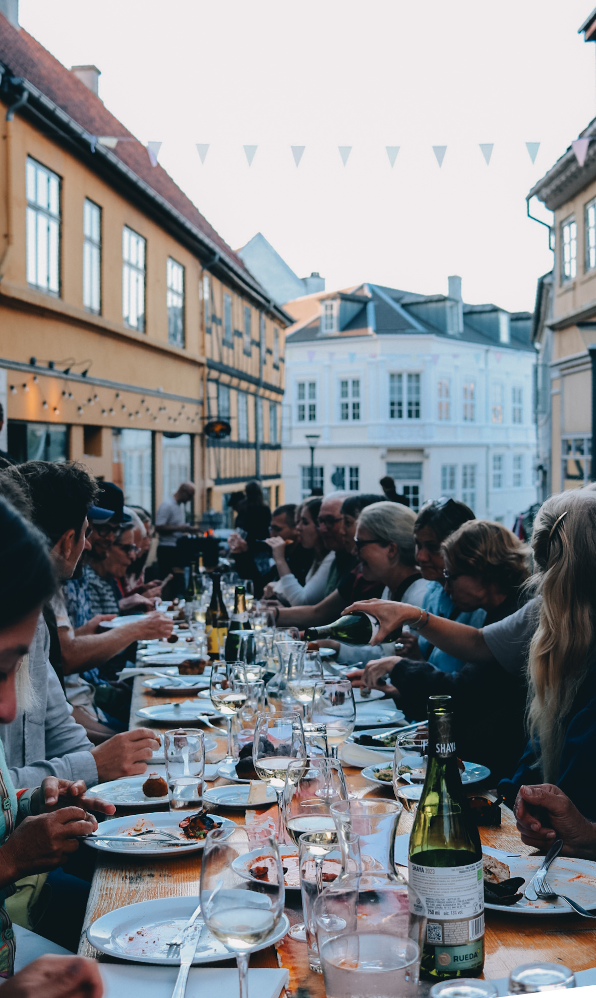 social dining svendborg langbordsmiddag Møllergade