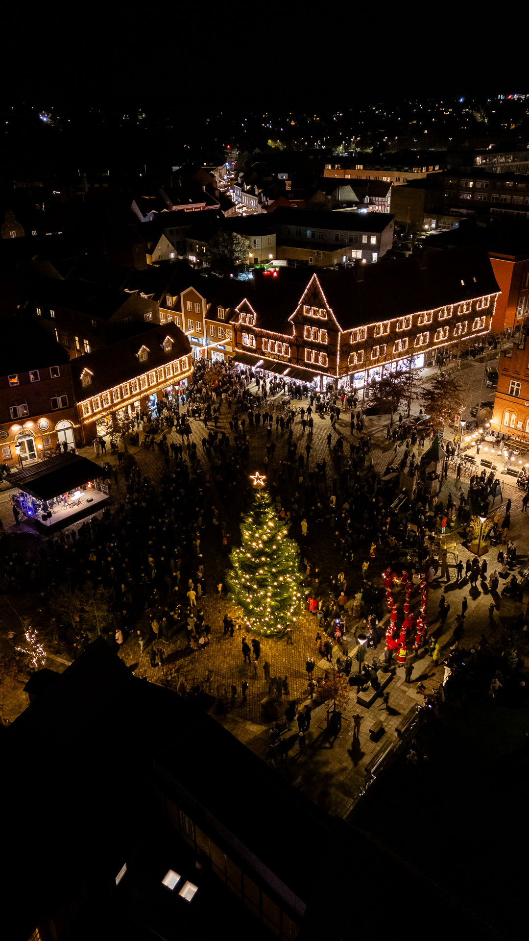 Juletræstænding i Svendborg