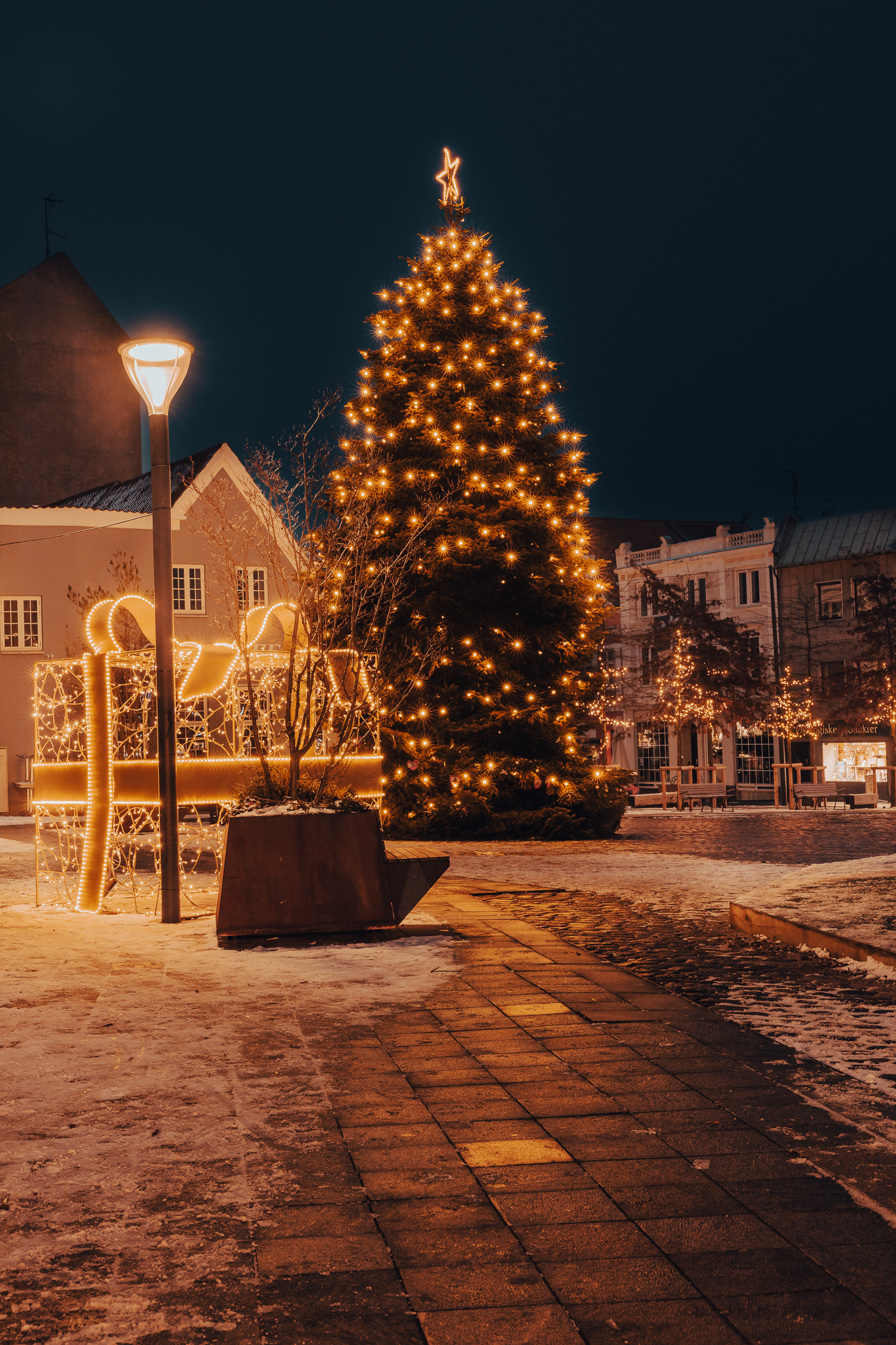 Juletræet på Torvet i Svendborg