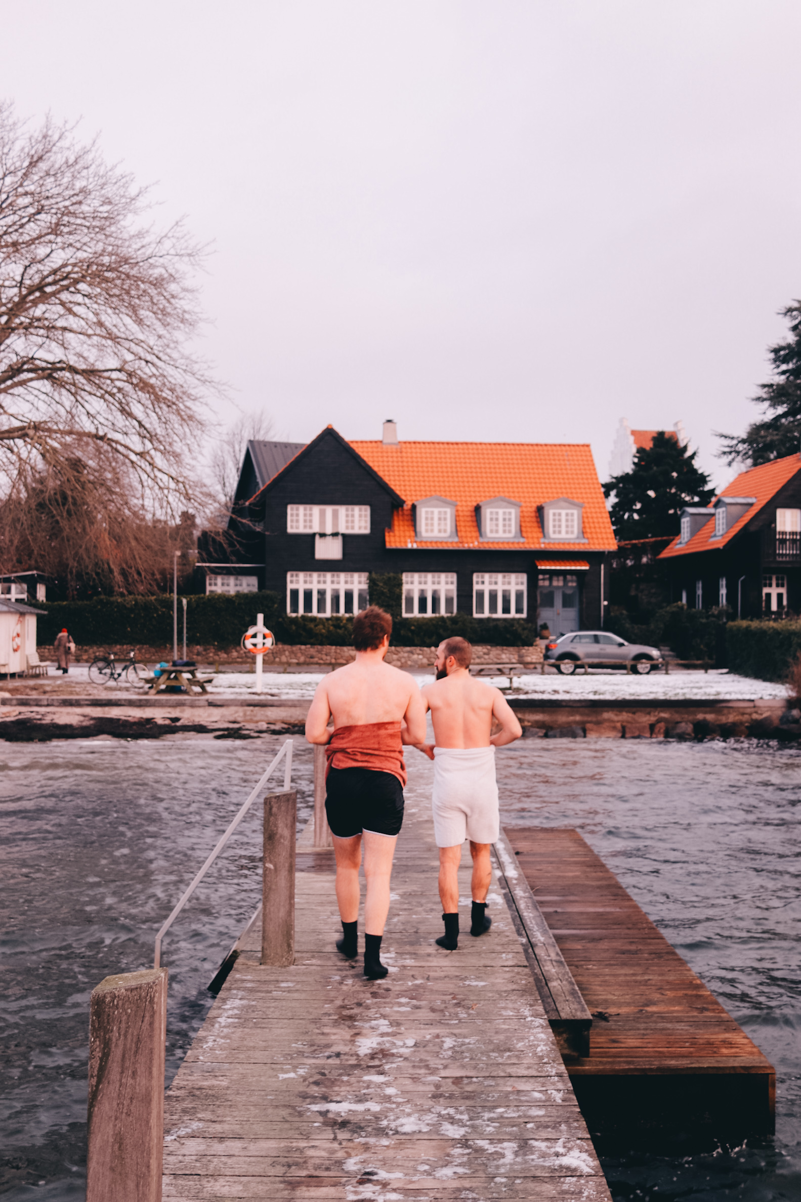 vand, vinter, badebro