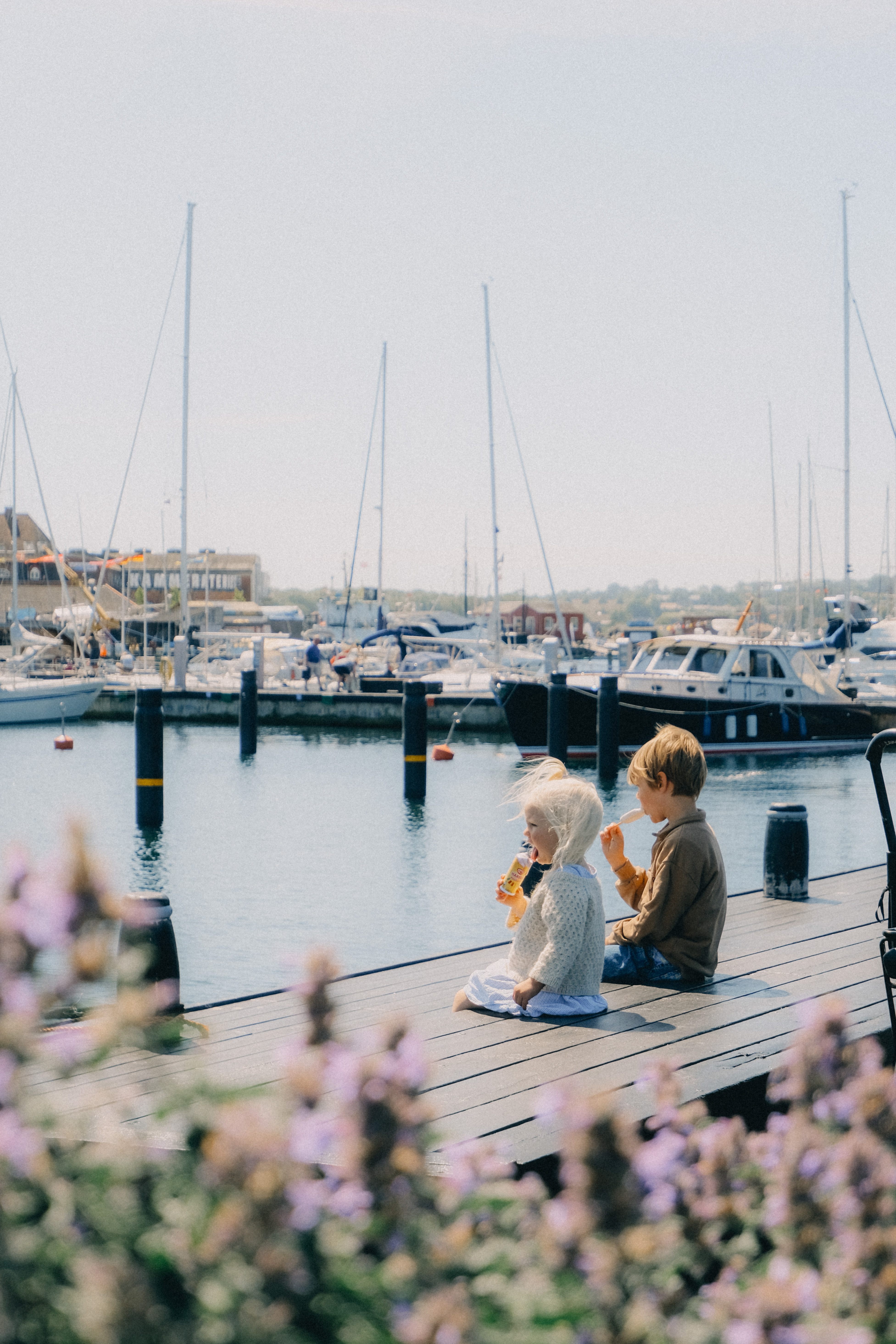 havn, is, børn, sommer, forår