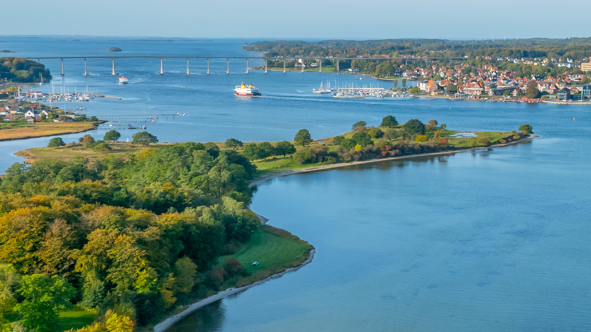 Drone over Svendborg og Det Sydfynske Øhav